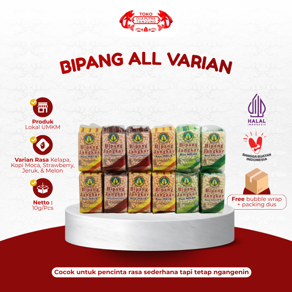 Jual Dua Putra Tanjung Bipang Jangkar 10 Pcs Bipang Jipang Puff Rice ...