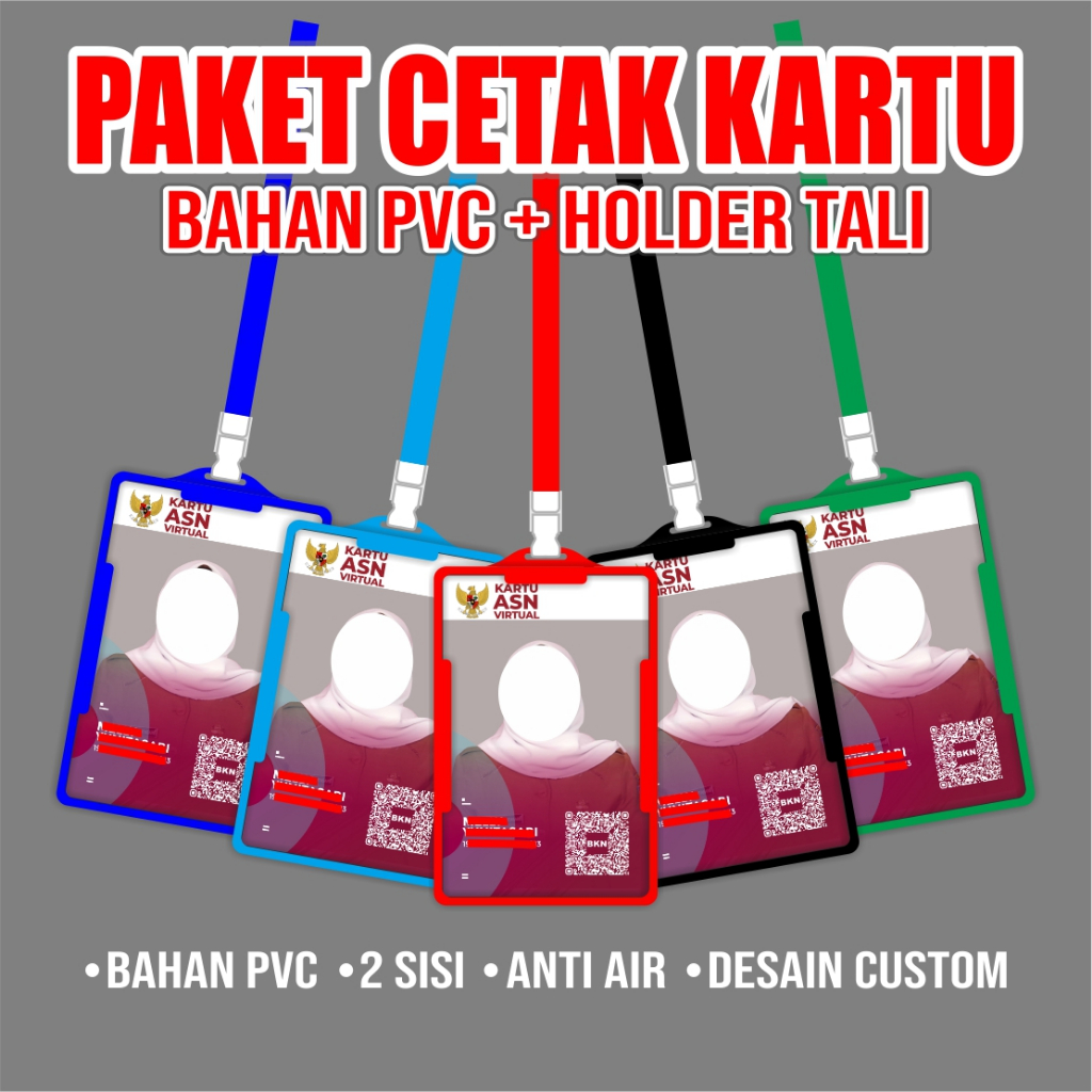 Jual ANTI GORES KARTU / NAME CARD / NAME TAG / KARTU ID CARD / ASN ...