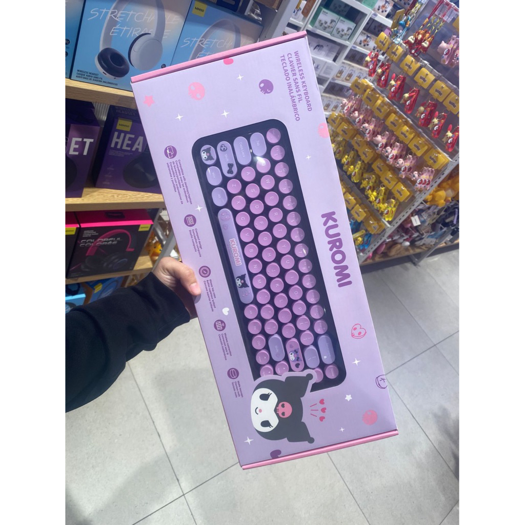 Jual Miniso x Sanrio - Kuromi Character Fashion Wireless Keyboard Model ...