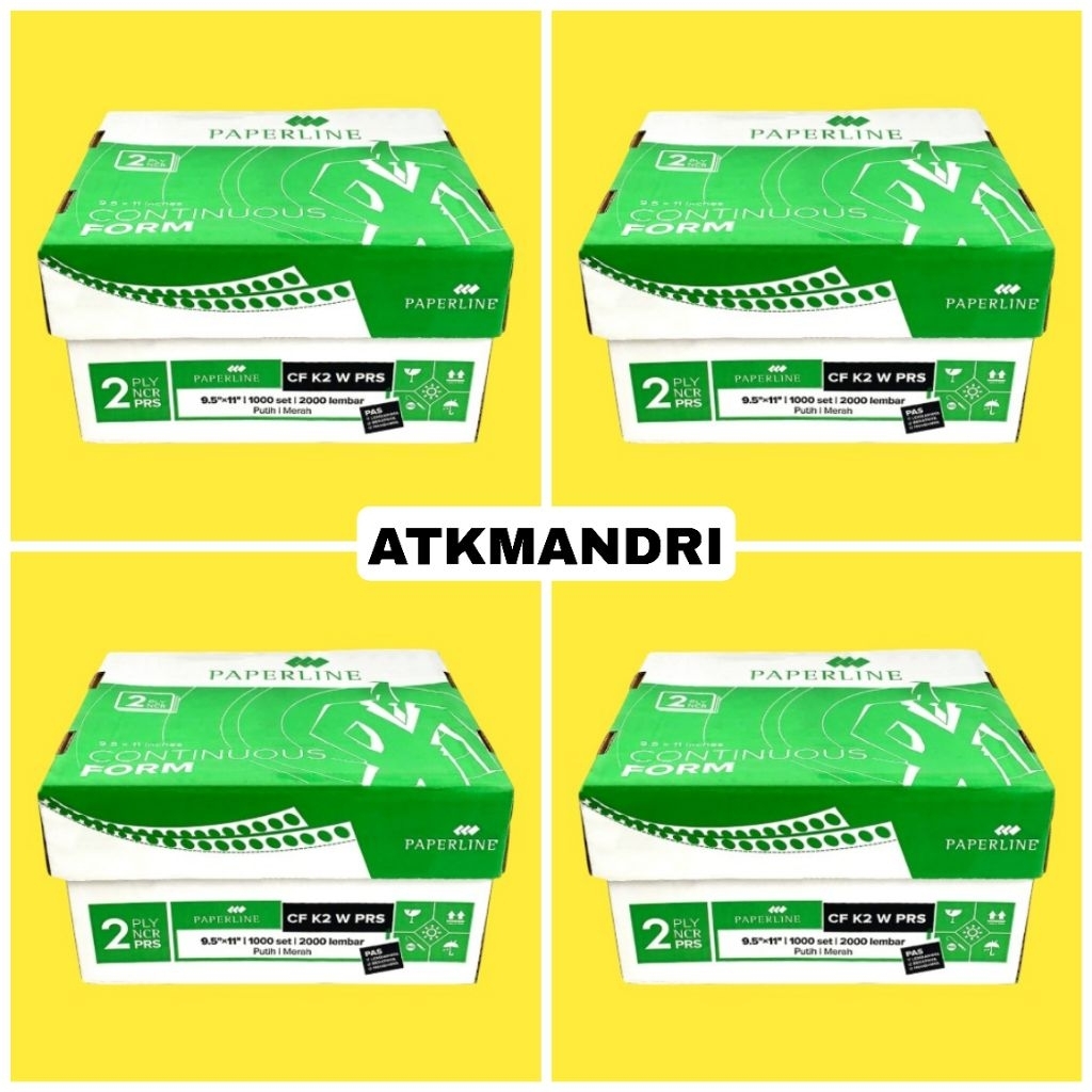 Jual KERTAS CONTINUOUS FORM PAPER LINE 2PLY WARNA NCR 9 1/2X11 IN(CF K2 ...