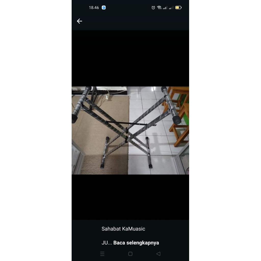 Jual Stand Besi Tempat Koper Beauty Case dobel besi silang | Shopee ...