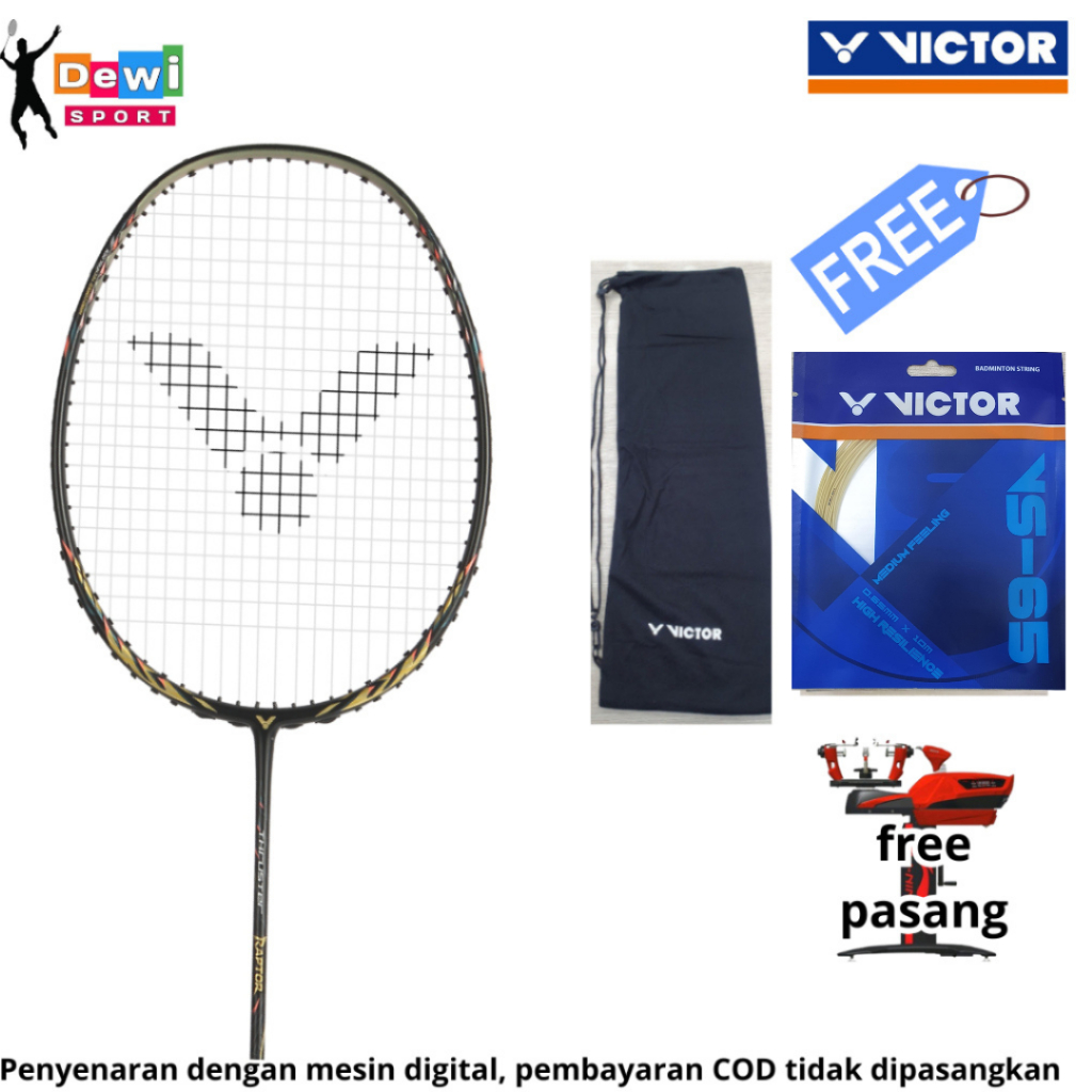 Jual New Raket Badminton VICTOR THRUSTER K RAPTOR C | Shopee Indonesia