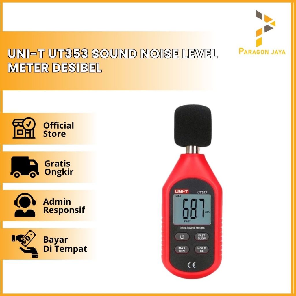 Jual UNI-T UT353 Sound Noise Level Meter Desibel Desible Alat Pengukur ...
