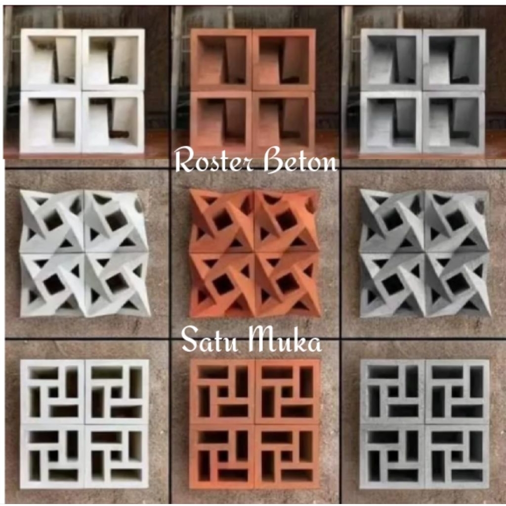 Jual roster beton roster minimalis roster modern roster ventilasi ...