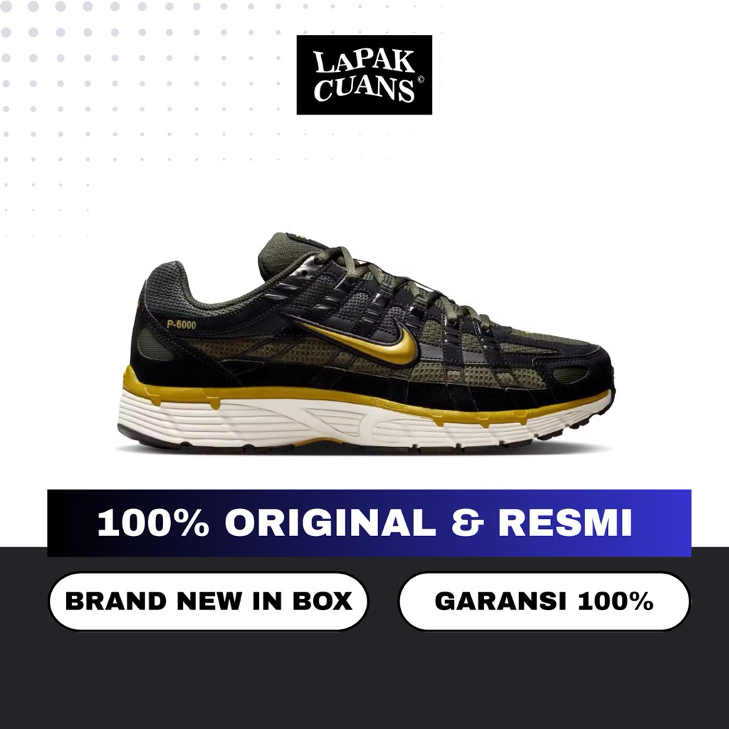 Jual Nike P6000 SE Black Sequoia Ochre (RESMI PT. NIKE) | Shopee Indonesia