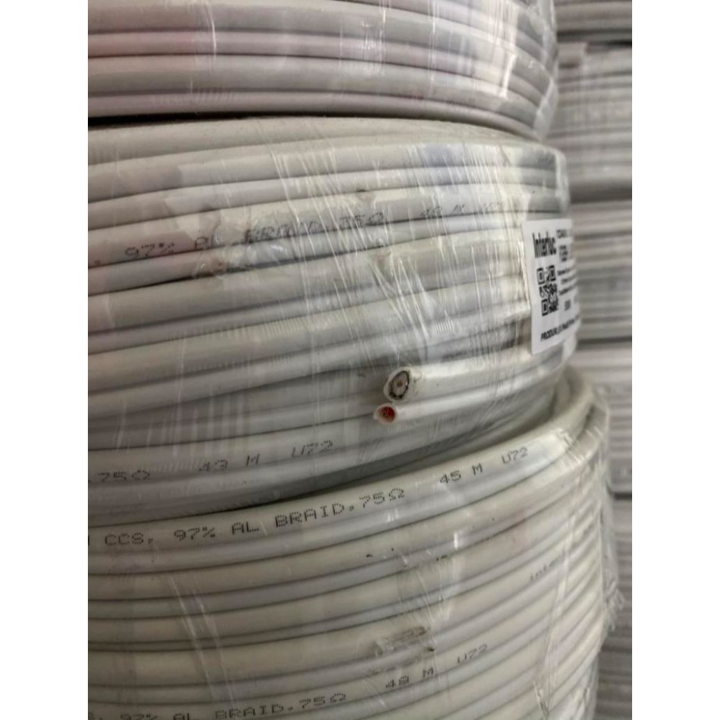 Jual KABEL CCTV COXIAL RG59+POWER 50M | Shopee Indonesia