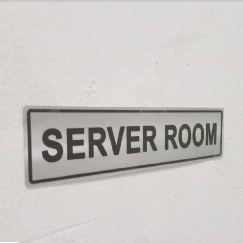 Jual Label Sign SERVER ROOM / Stiker Label Server Room 20X5CM | Shopee ...