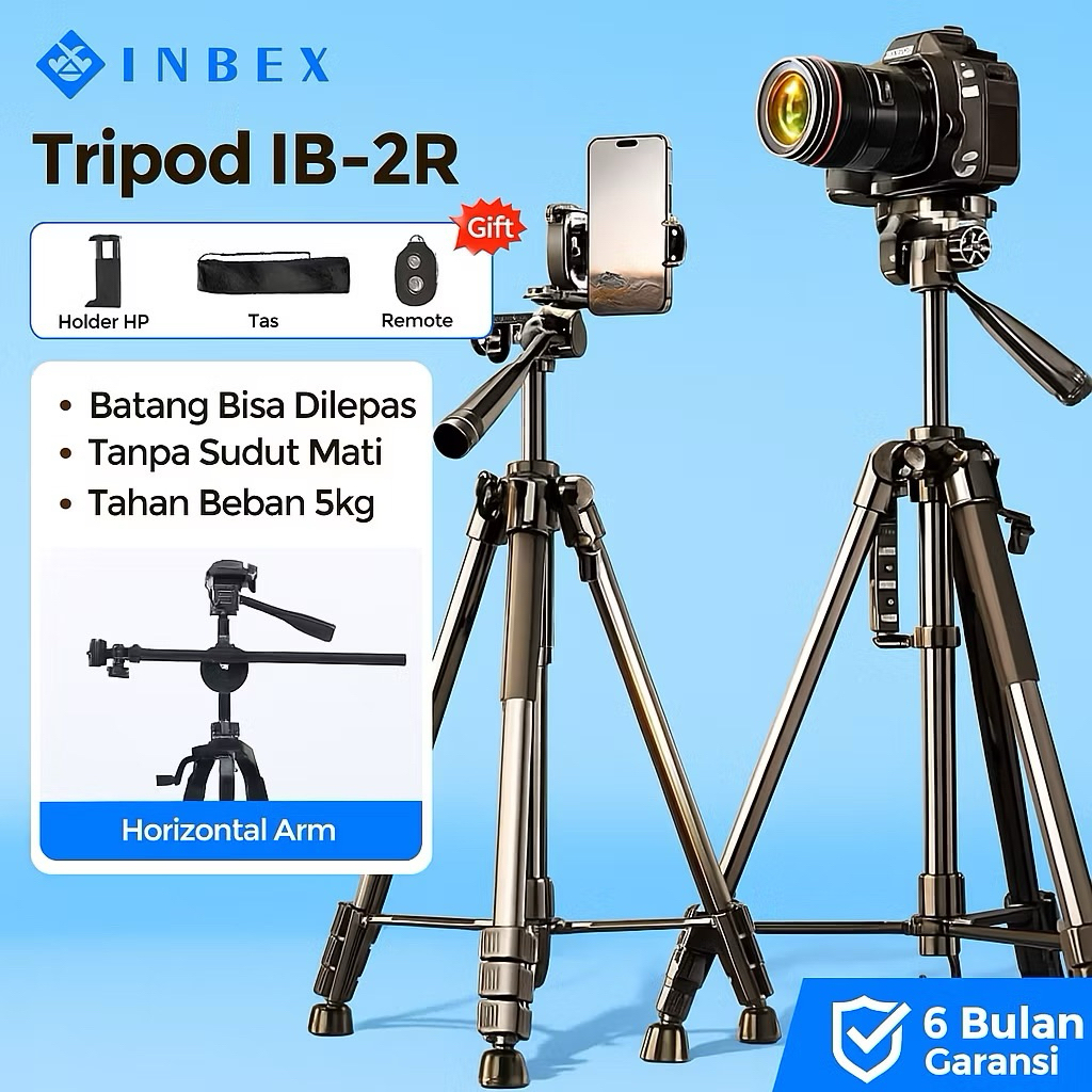 Jual INBEX IB-2R 170CM Profesion Tripod Kamera Handphone Bluetooth ...