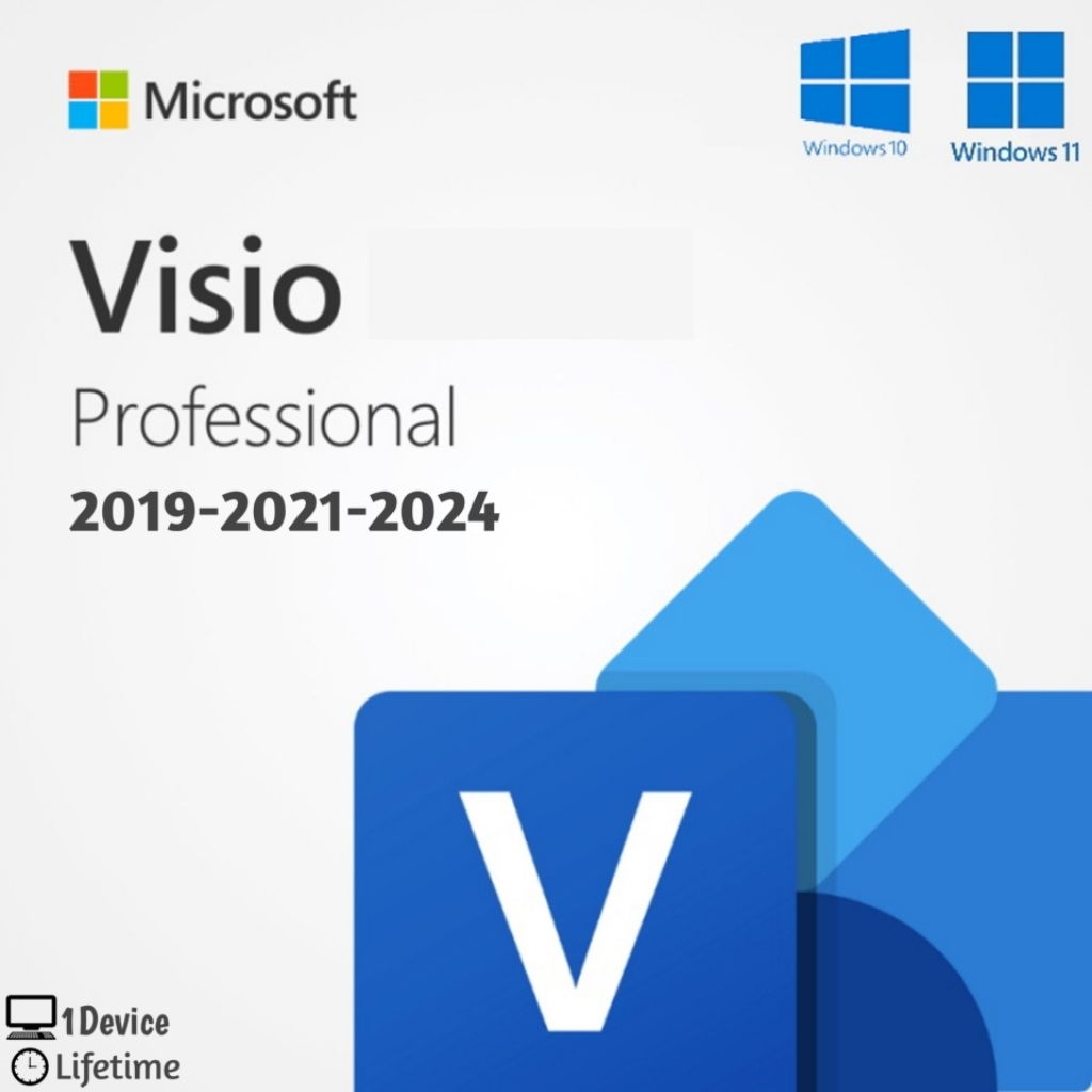 Jual Ms Visio Professional plus All version Lifetime warranty | Shopee ...