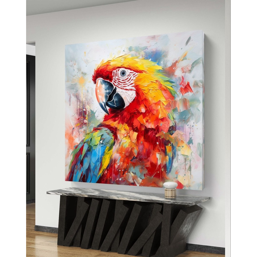 Jual KIZI ARTISTIC Lukisan Burung Colorfull (100% Handmade Seniman ...
