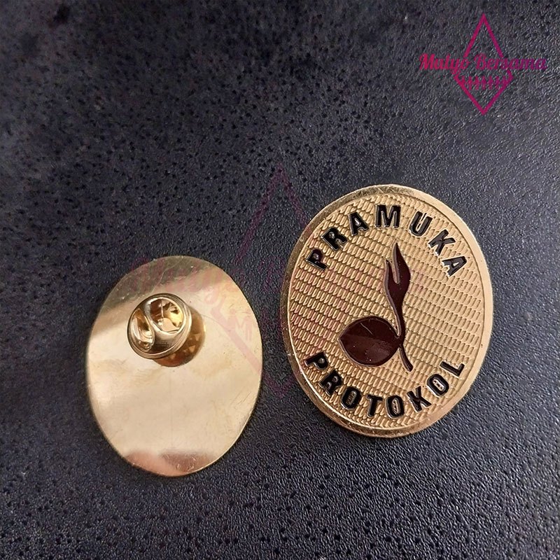 Jual Pin Bros Protokol Pramuka Logam Pin Pramuka Protokol Model Oval ...