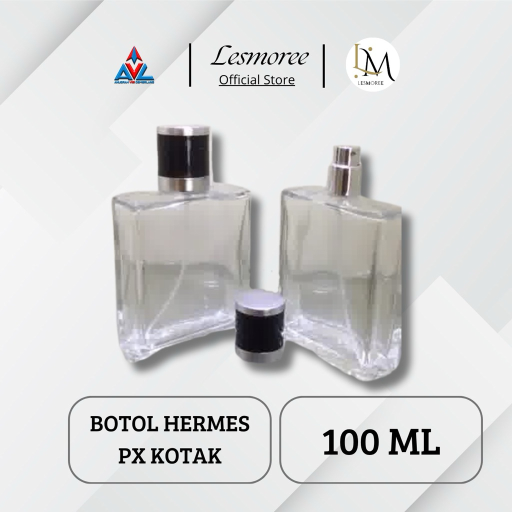 Jual BOTOL HERME PX KOTAK 100ML/ BOTOL PARFUM / BOTOL MINYAK WANGI ...