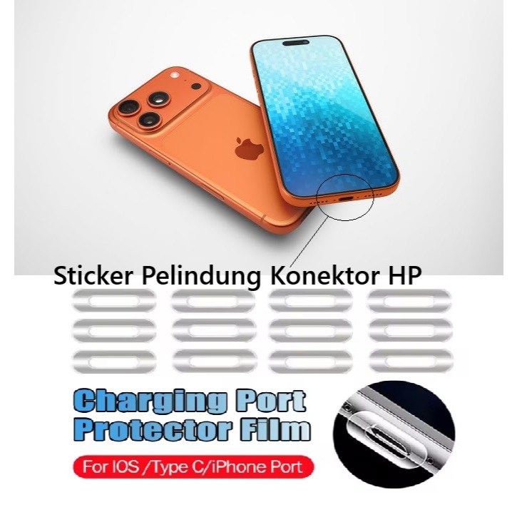 Jual 1 PCS Antigores Sticker Pelindung CONECTOR Charger iPHONE 17 Pro ...