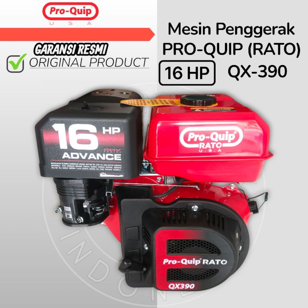 Jual Mesin Penggerak 16 HP PRO-QUIP QX390 Gasoline Engine Bensin 16 HP ...