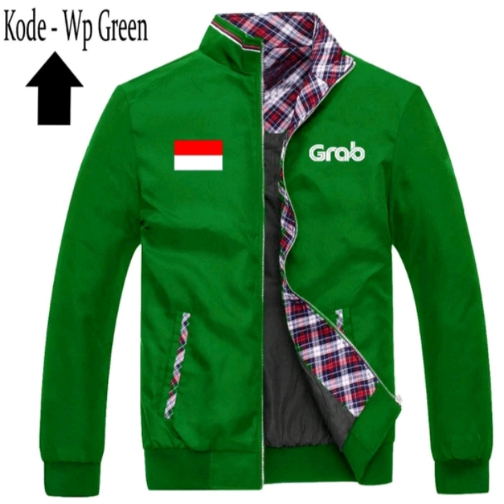 Jual Diskon !!! Jaket Bomber Parka Grab Terbaik Original Jakey Ojol ...