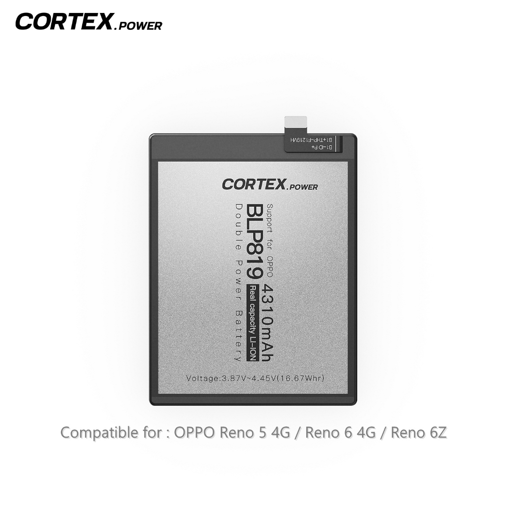 Jual Cortex Power - Baterai BLP819 Compatible for OPPO Reno 5 4G / Reno ...