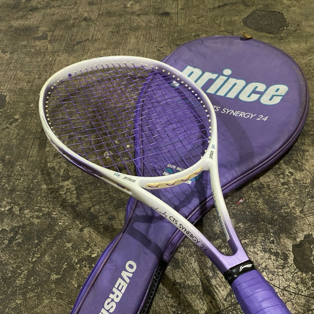 Raquette de tennis rare Prince Lady avec housse CTS Synergy