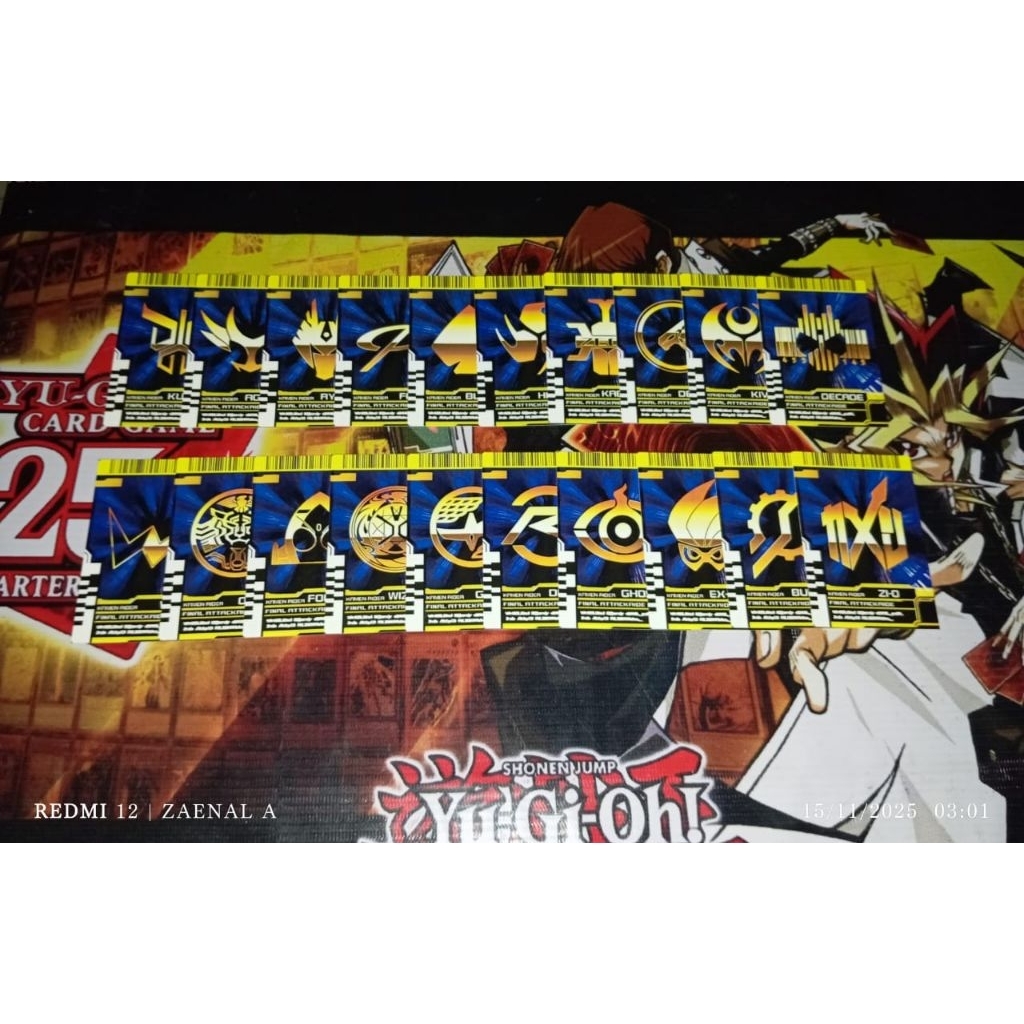 Jual kartu kamen rider Final attack rider kuuga sampai zio | Shopee ...