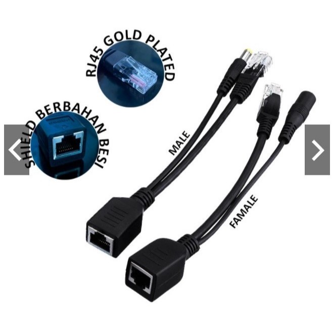 Jual Kabel POE SPLITTER & INJECTOR Male atau Female | Shopee Indonesia