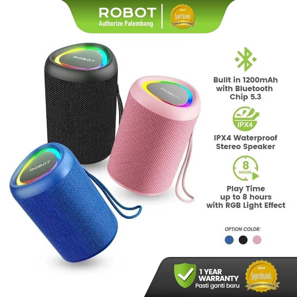 Jual ROBOT Speaker Bluetooth Portable Mini 5W Bass IPX4 Waterproof ...