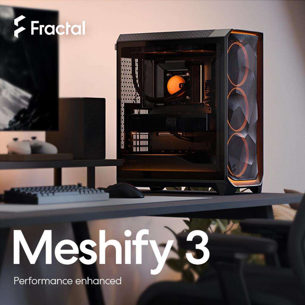 Jual FRACTAL DESIGN PC Casing Meshify 3 Ambience Pro RGB E-ATX Gaming ...