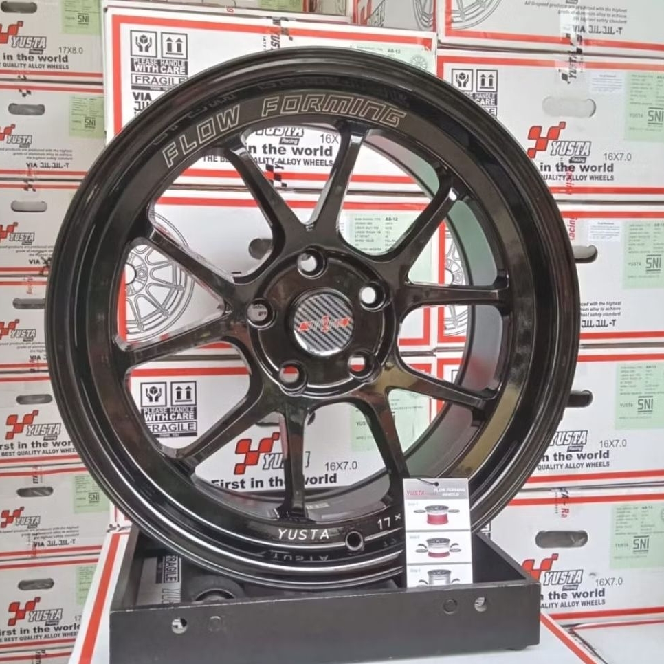 Jual velg racing ring 17 YUSTA VENOM 6 FLOW FORMING R17 velg mobil ...
