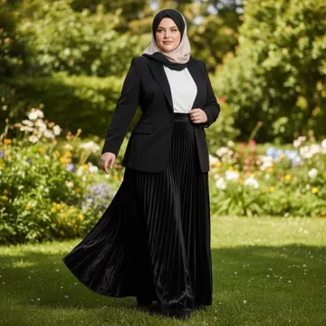Rok Bludru Velvet Plisket Jumbo Big Size Skirt Premium Rok Panjang Wanita Dewasa Maxi Tebal XXL