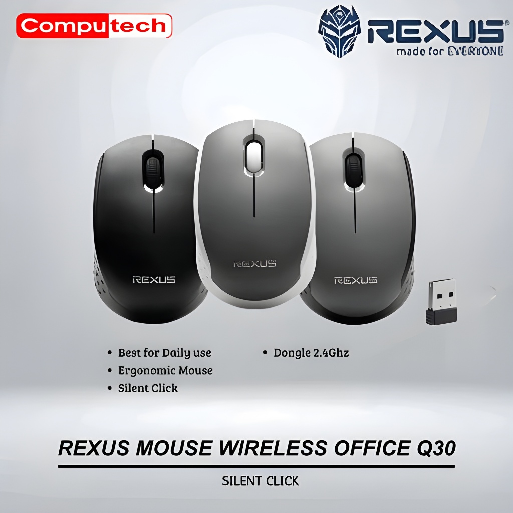 Jual REXUS MOUSE WIRELESS Q30 | Shopee Indonesia