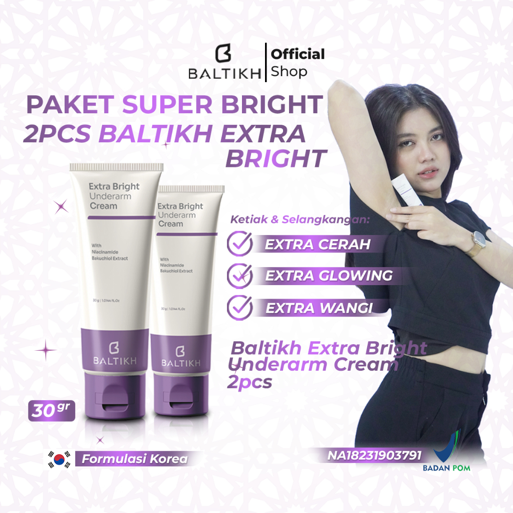 Jual BALTIKH - 2 PCS Underarm Cream Pemutih Selangkangan & Ketiak Alami ...