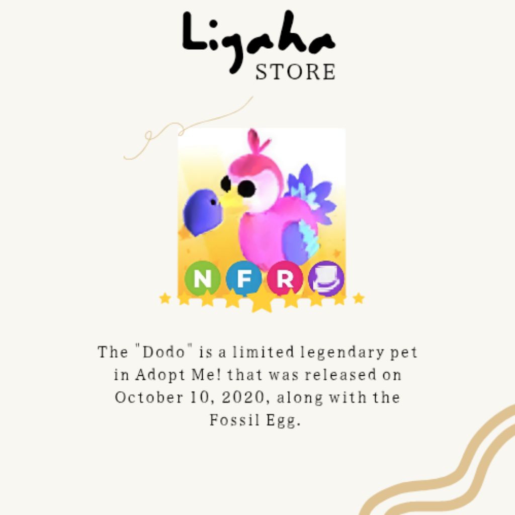 Jual Neon Fly Ride Dodo (Adopt Me Items) | Shopee Indonesia