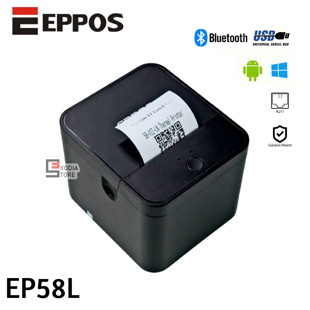 Jual Printer Desktop Thermal EPPOS EP58L 58mm USB BLUETOOTH with RJ11 ...