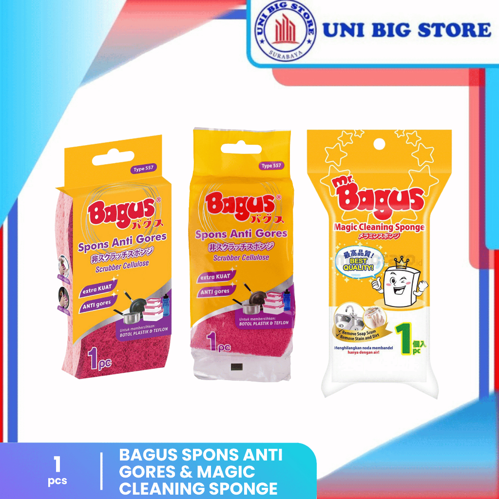 Jual Bagus Sabut Spon Anti Gores Magic Cleaning Spons | Shopee Indonesia