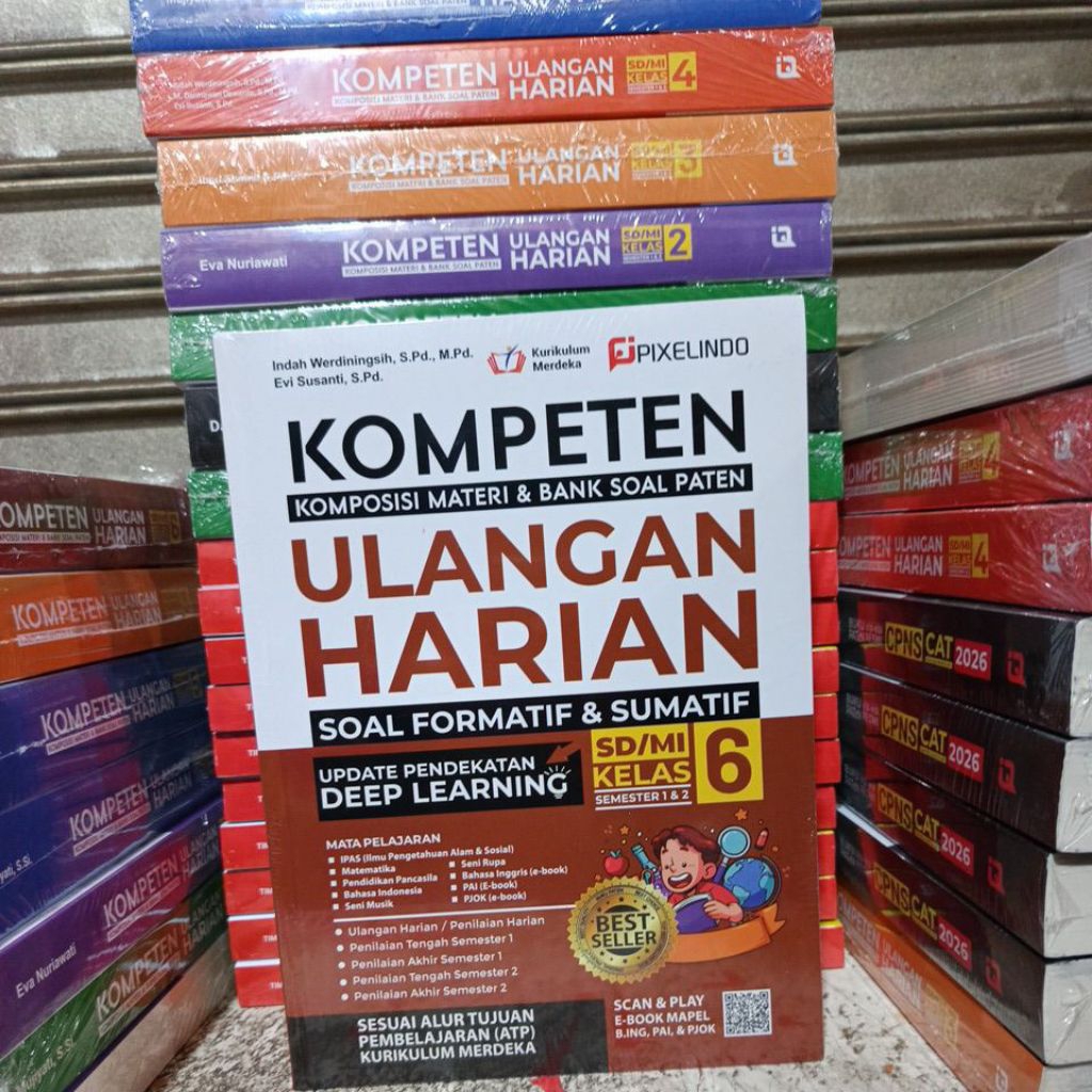 Jual Original - Buku Kompeten Ulangan Harian Kelas 6 SD Kurikulum ...