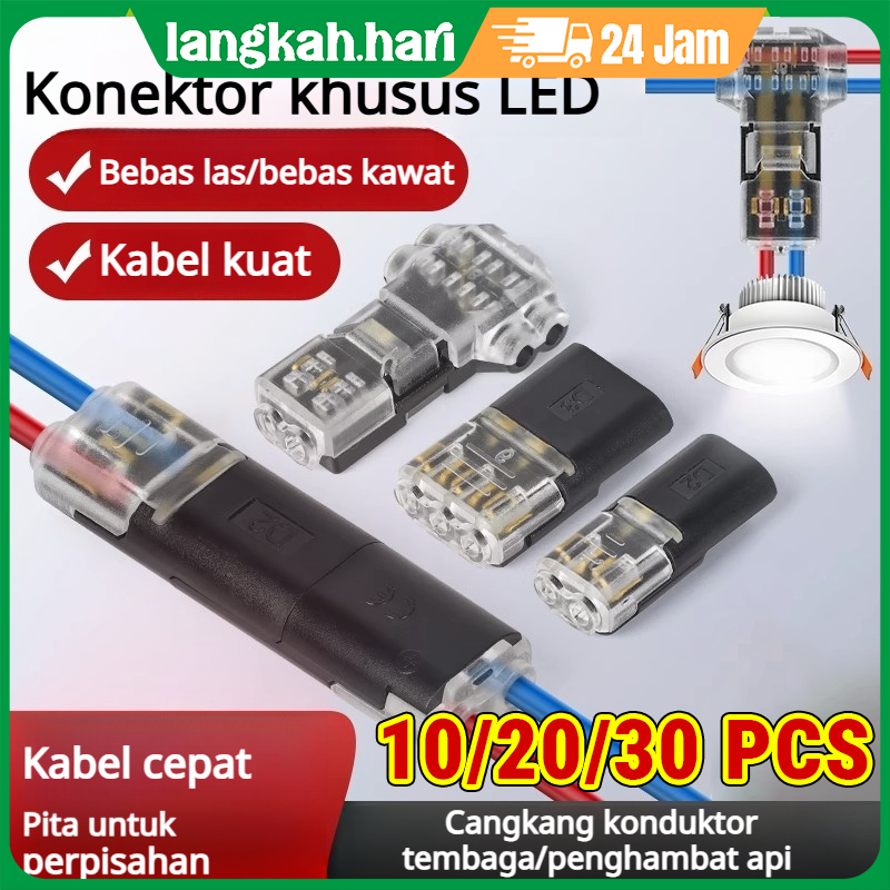 Jual Blok terminal D2 LED tanpa solder, bebas pengupasan kabel ...