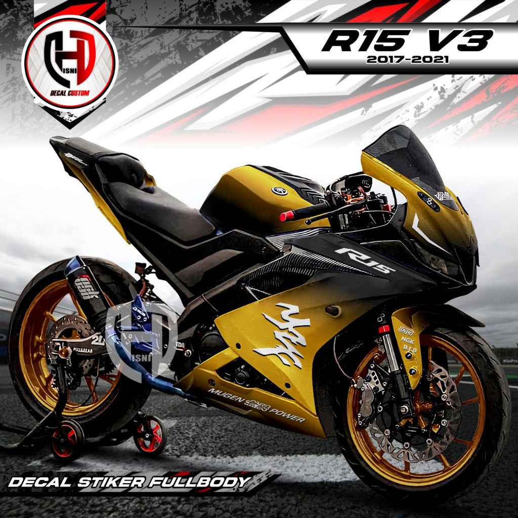Jual (COD) Decal R15 V3 Full Body Stiker Motor R15 V3 Full Body ...