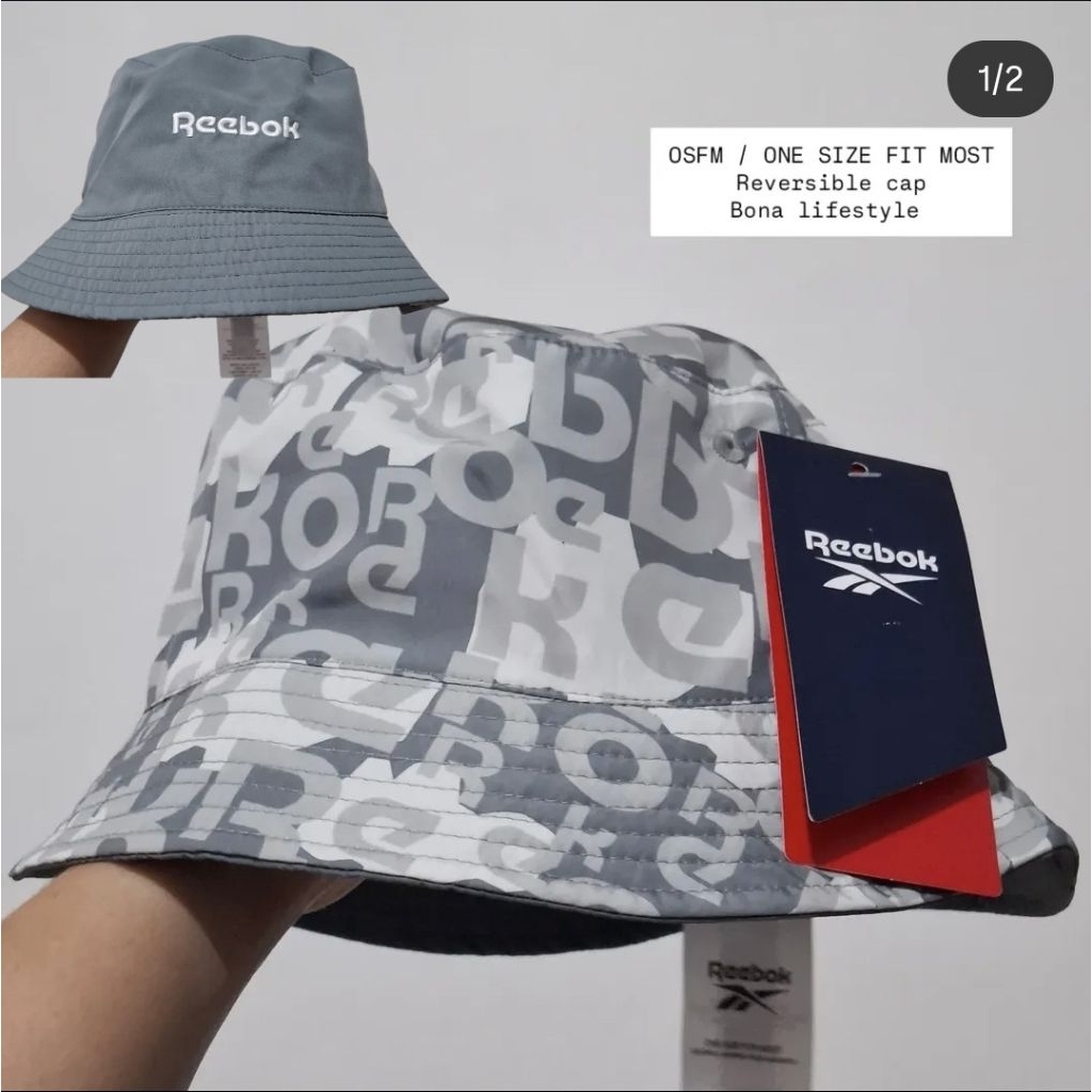 Jual Reebok Bucket Hat Classic Black Army Green Red Blue / Bona ...