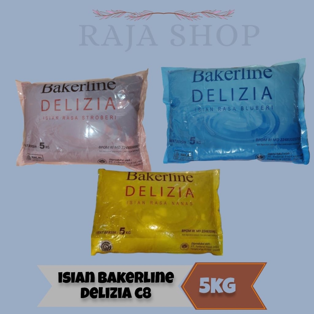 Jual ISIAN ROTI/SELAI RASA BUAH BAKERLINE DELIZIA/PLAZA PH C8 5KG ...