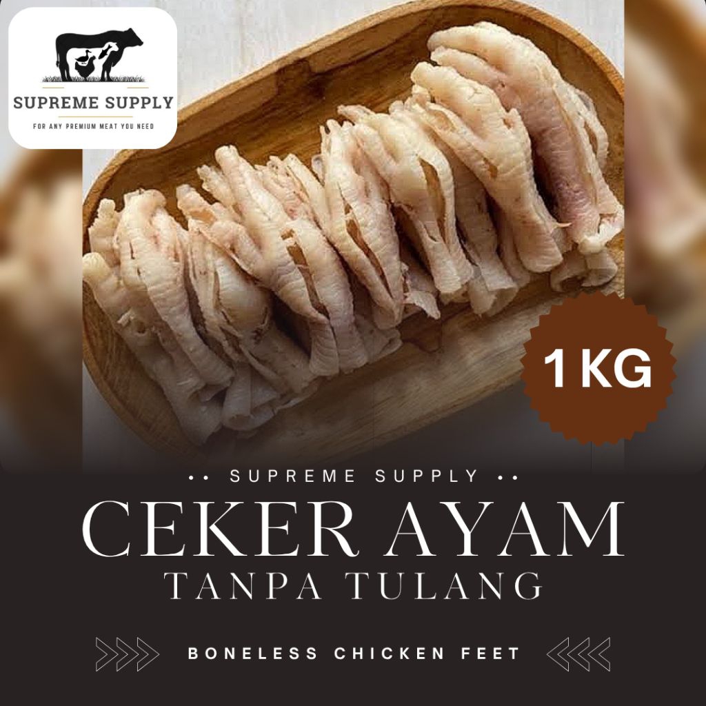 Jual PREMIUM Ceker Ayam Tanpa Tulang Boneless 1 kg [±50-80 pcs] | Fresh ...