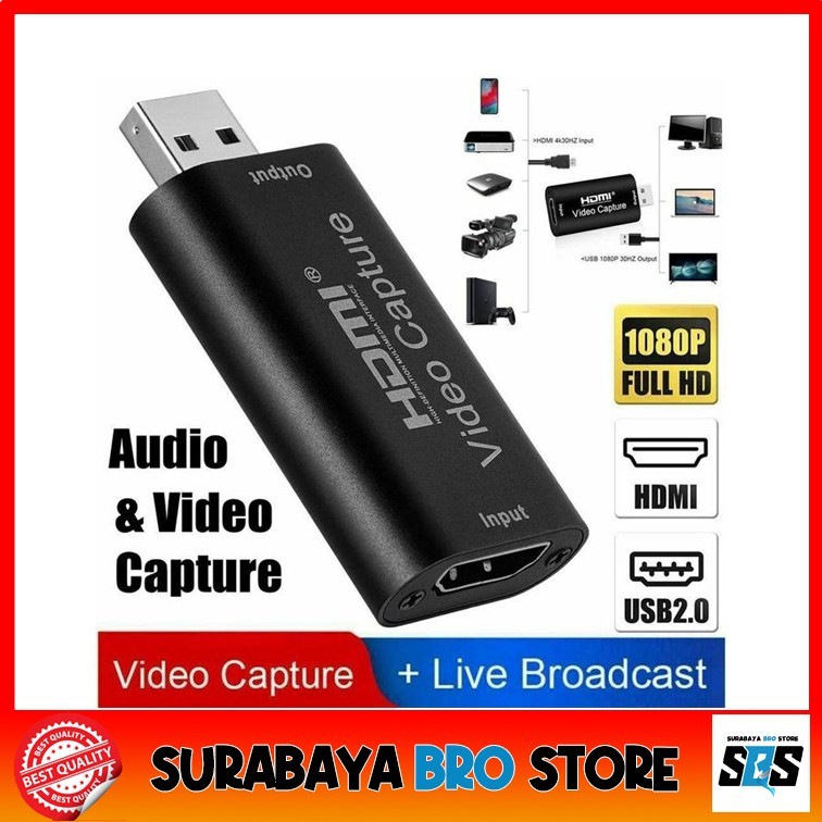 Jual Converter HDMI To USB 2.0 Video Capture Grabber Full HD 1080p ...