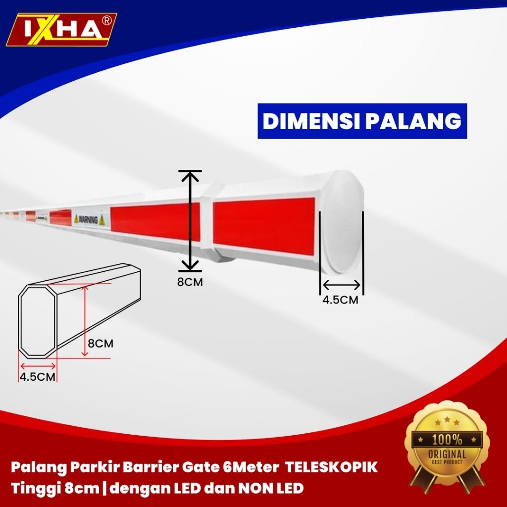 Jual palang barrier gate di sliding dari 4 meter, 5 meter, 5m , 6 meter ...