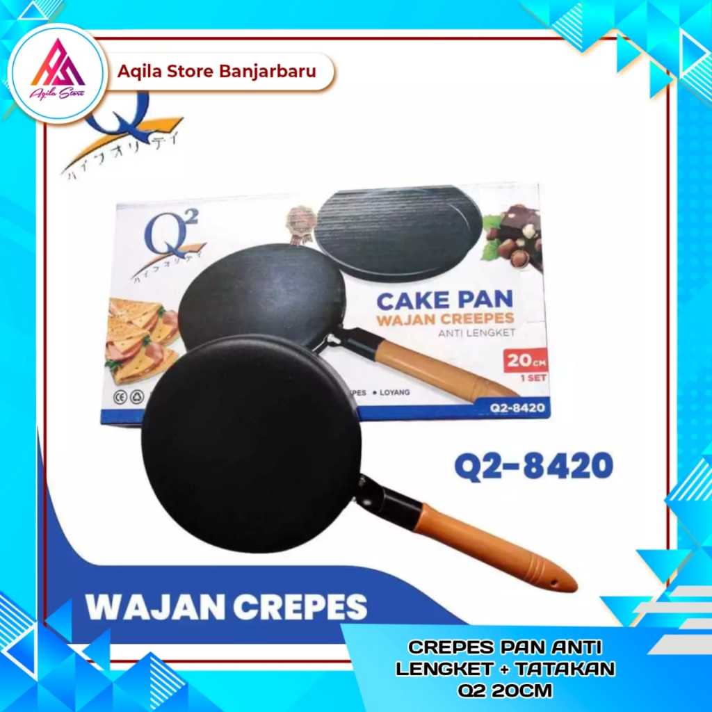 Jual Q2 CrepesPan Anti Lengket 20cm / Wajan Crepes HC Anti Lengket ...