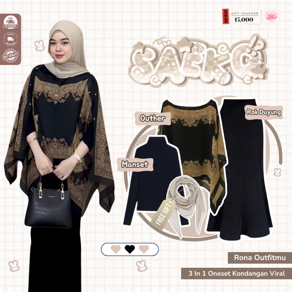 Jual Tisya Oneset Lebaran 2026 ( Inner Manset + Outher + Rok Duyung ...