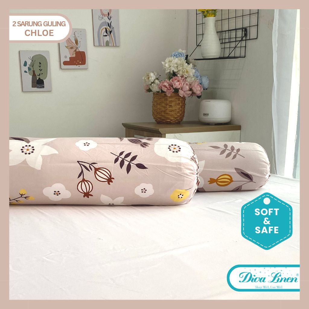Jual Diva Linen Sarung Bantal Sarung Guling - Motif Chloe | Shopee ...