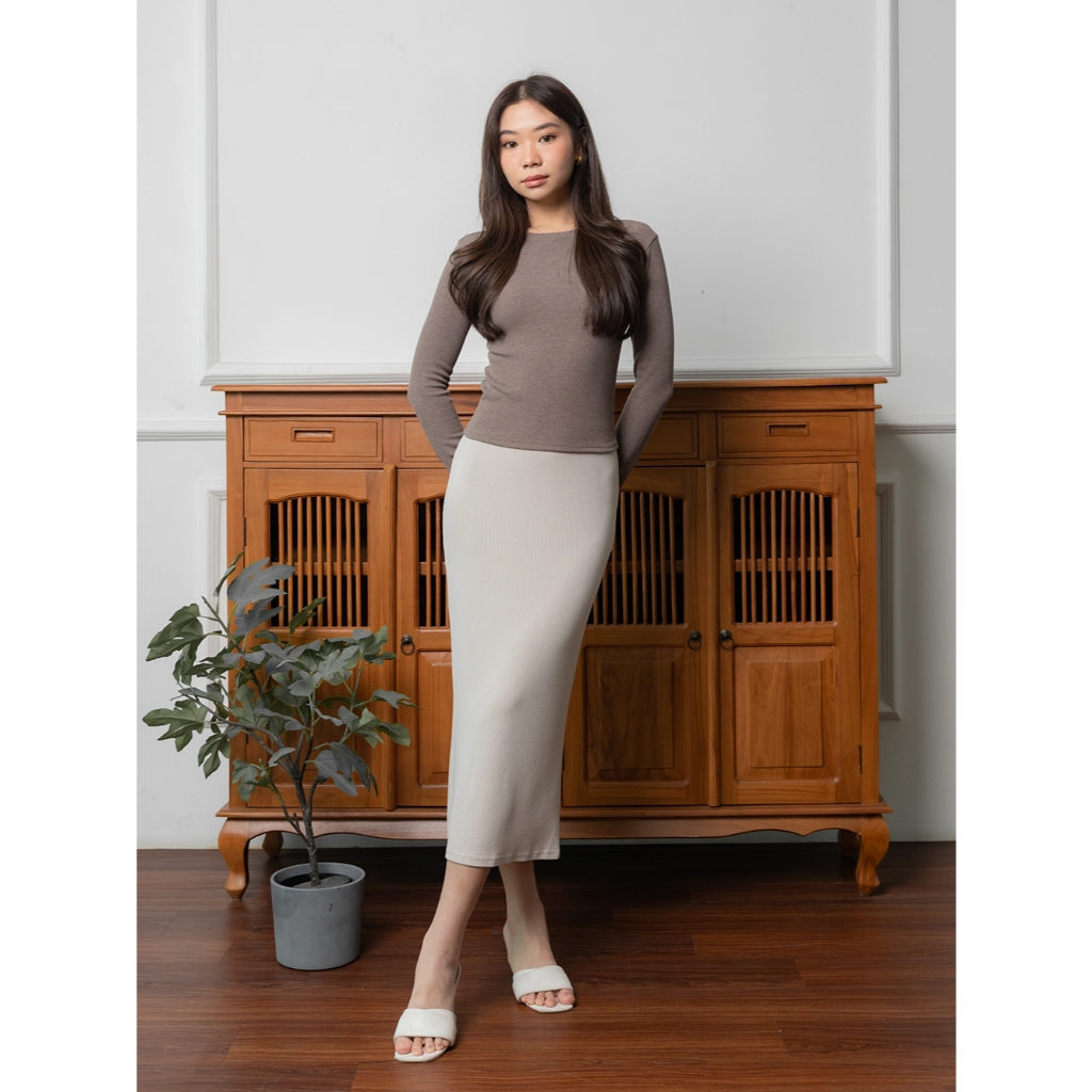 Jual Evertops -Rib | Emily Skirt | Shopee Indonesia