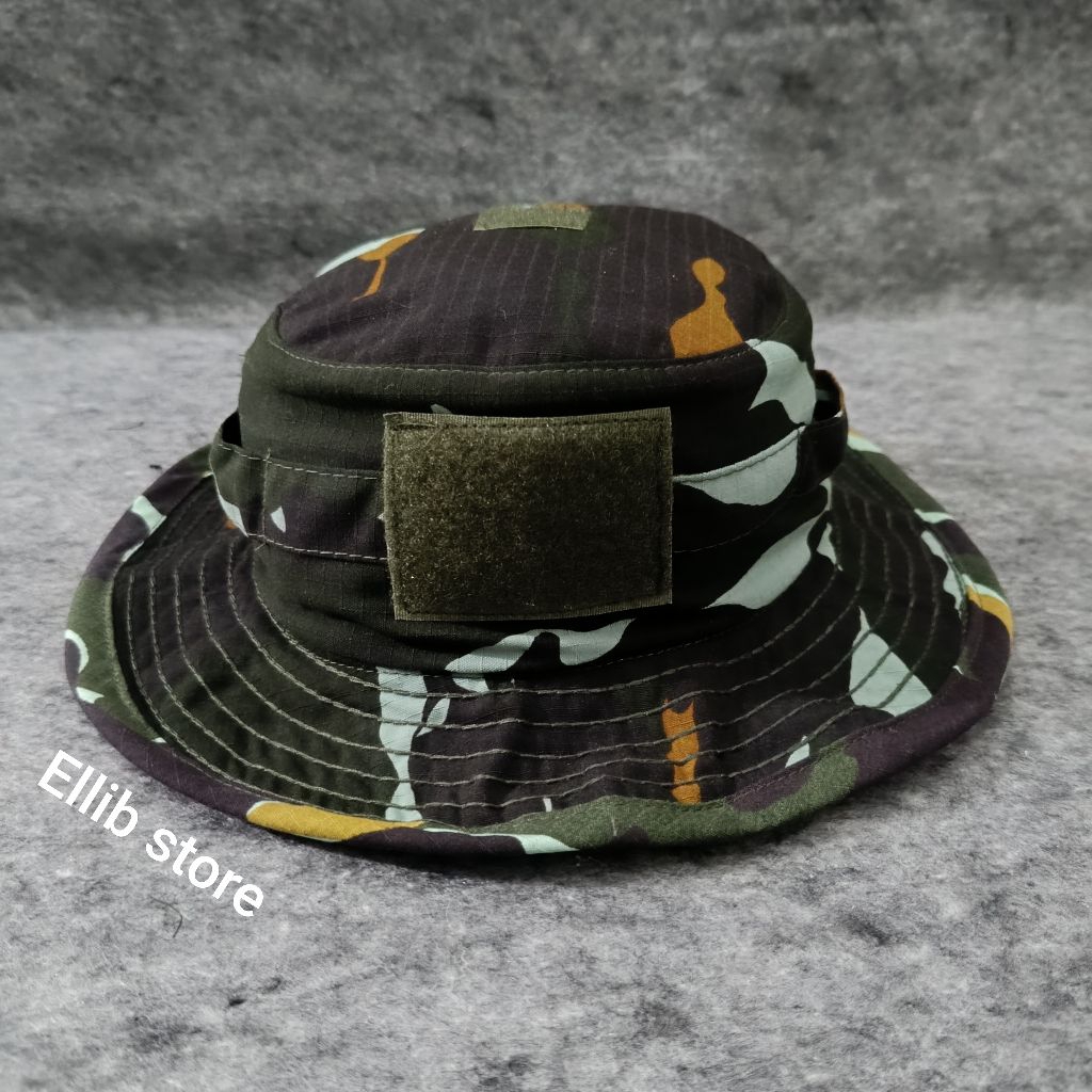 Jual Topi Rimba Tactical Loreng Brimob Premium / Topi Rimba Loreng ...