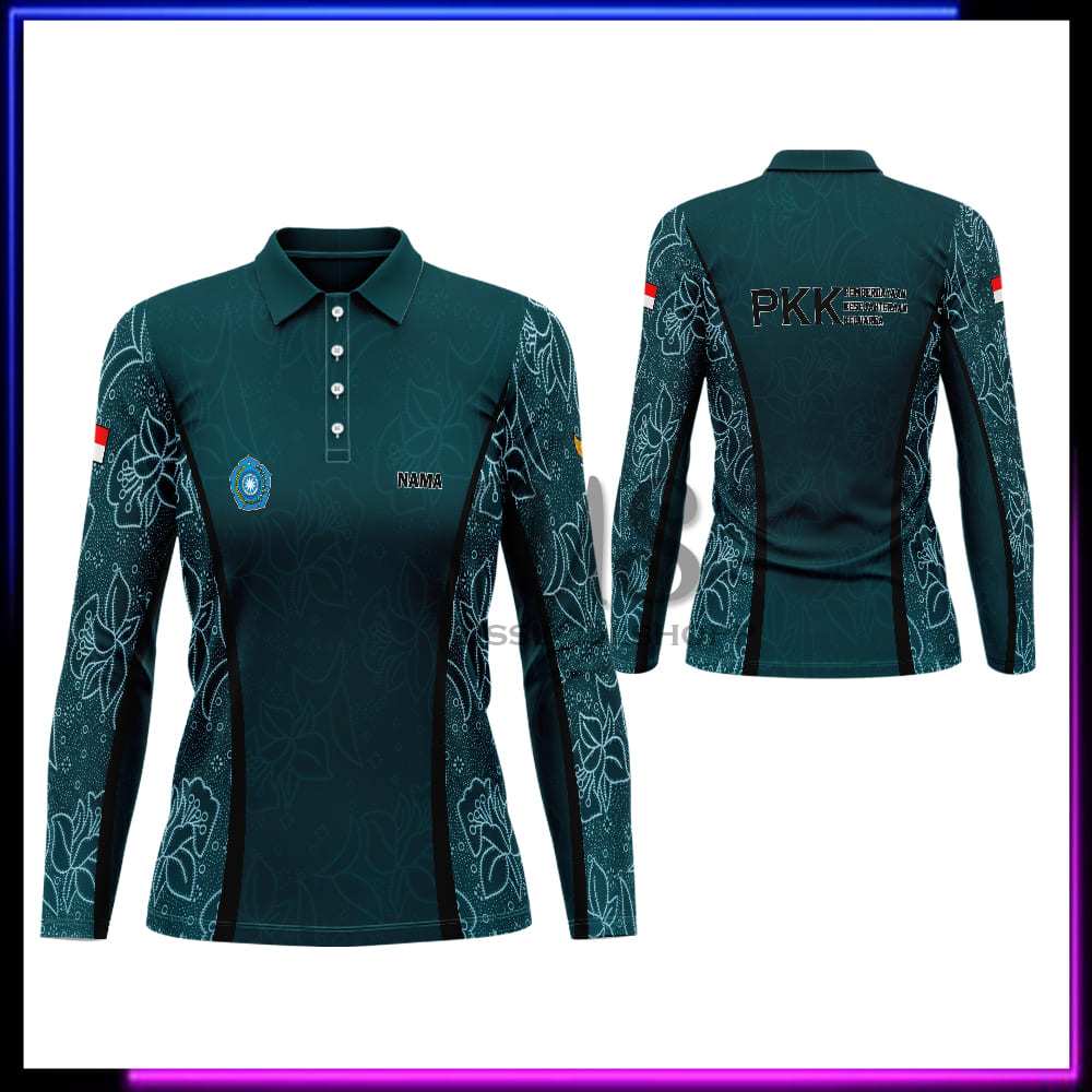 Jual Jersey PKK Batik Pria Wanita Custom Nama / Seragam Batik PKK ...