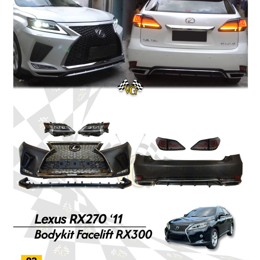 Jual Bodykit Lexus RX270 ke Facelift RX300 Body Kit Lexus RX 270 ...
