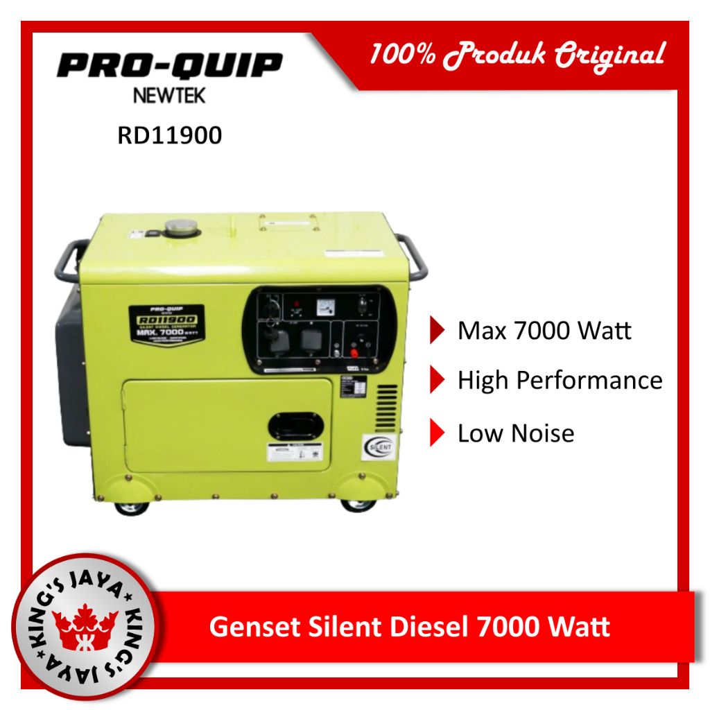 Jual Genset Solar Silent PROQUIP RD11900 Diesel Generator Pro Quip RD ...