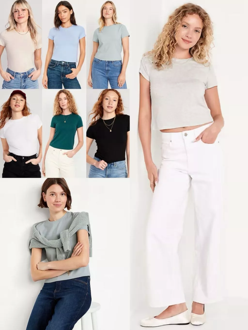 Kaos Lengan Pendek Wanita Crop Bahan Stretchy Adem  Women's Bestee Crop T-Shirt  Kaos Olahraga - OLN-9479