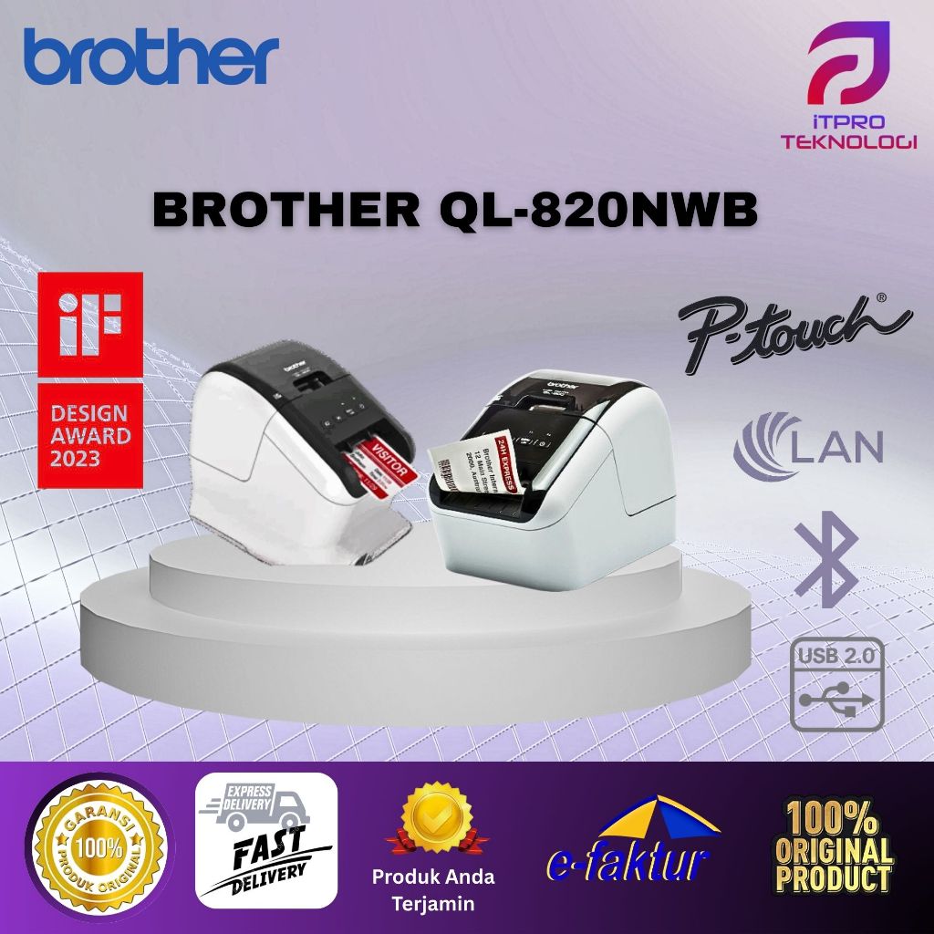 QL-820NWB | Imprimante Etiquette Professionnelle | Brother